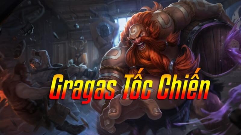 Gragas đang sử dụng kỹ năng rượu cực đại trong trận đấu Tốc Chiến