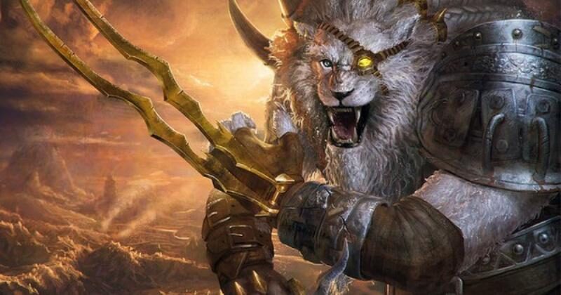 Hình ảnh Rengar săn mồi trong bụi rậm