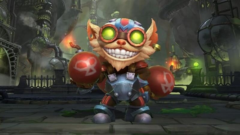 Ziggs cười tươi trong trận đấu